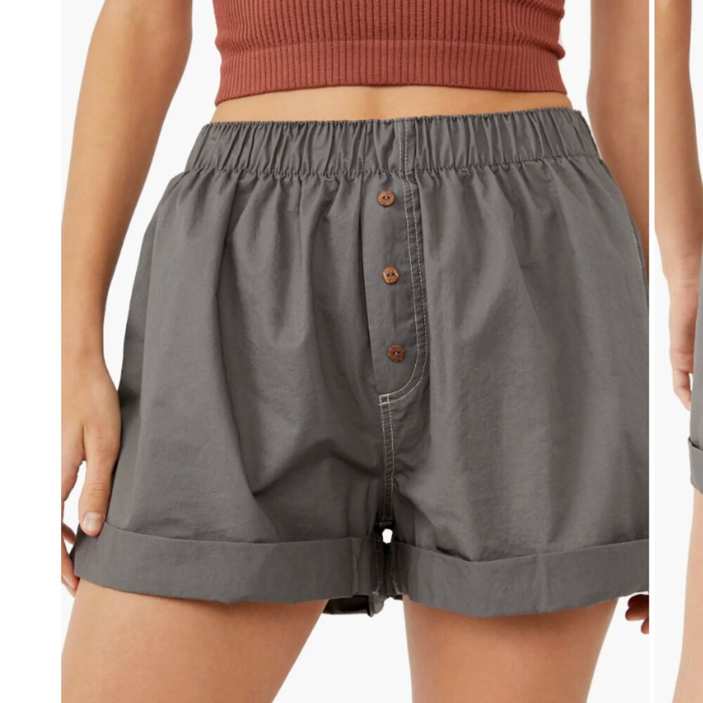 Free People Sunday Morning Lounge Boxer Shorts Size M